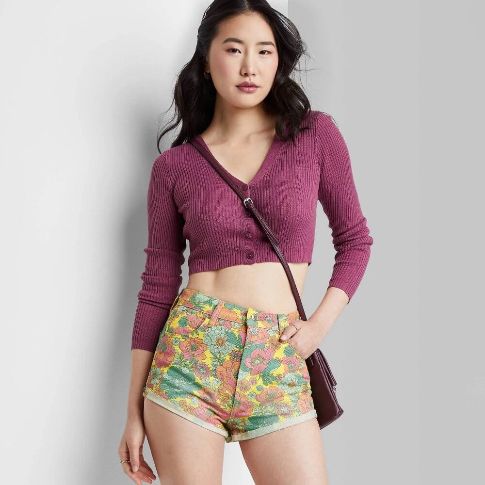 Wild Fable Floral Print Shorts Size 10.